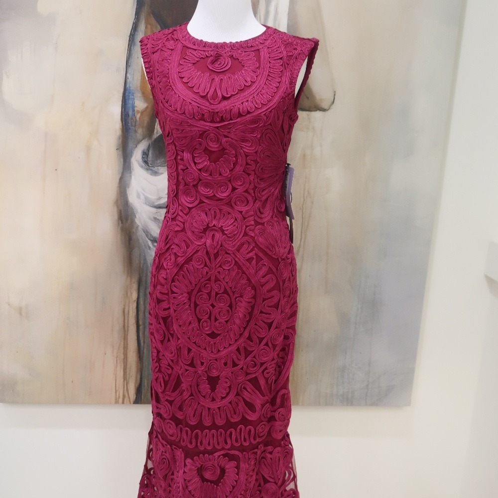 JS Collection Soutache Mesh Dress